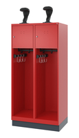 C+P Feuerwehrspind Evolo, Modell YOUNGSTER, 2 Abteile, H1630B800T500 mm, Feuerro