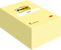 Post-it® Notes im Großformat, gelb, 6 Blöcke, 152 x 102 mm