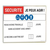 Panneau magnétique SECURITE ACCUEIL MURAL l 908 x