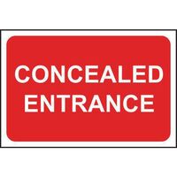 Concealed entrance sign