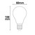 LED Spiegelkopf-Filament Birnenform, E27, 4W 2700K 340lm 360°, nicht dimmbar, Silber / klar