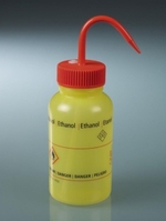 Safety wash bottles with GHS imprint LDPE Imprint text Ethanol