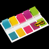 Post-it® Index Haftstreifen im Etui, Mini, mit farbigen Taben