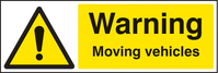 SPARTEX 16504M WARNING MOVING VEHICLES (600X200MM) 1: RIGID PLASTIC