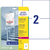 Antimikrobielle Etiketten weiß, A4, 210 x 148 mm, 10 Bogen/20 Etiketten, weiß