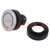Switch: push-button; 22mm; silver; depending on the holder; IP65