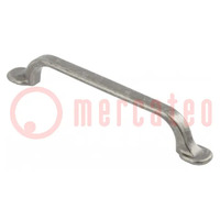 Holder; ZnAL; antique silver; H: 25mm; L: 165mm; W: 19mm; RETRIS