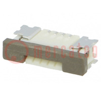 Connector; PIN: 4; Indeling: 1x4; 1mm; SMD