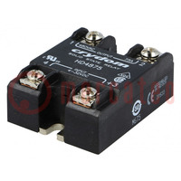 Relay: solid state; Ucntrl: 4÷32VDC; 75A; 48÷530VAC; HD48; 1-phase