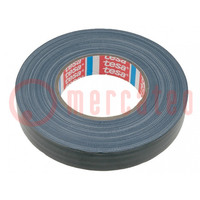 Tape: fixing; W: 25mm; L: 50m; Thk: 260um; natural rubber; black; 9%