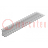 Perfil para módulos LED; blanco; L: 1m; CORNER14; aluminio; 30/60°