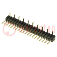 Pin header; pin strips; male; PIN: 20; vertical; 1.27mm; SMT; 1x20