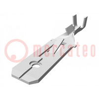 Connecteur: plat; 6,3mm; 0,8mm; mâle; 0,3÷0,8mm2; serrage; sur fil