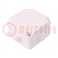 Enclosure: junction box; X: 88mm; Y: 88mm; Z: 60mm; wall mount; IP55