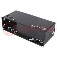 Car radio mounting half frame; 1 DIN; Panasonic; black
