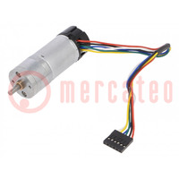 Motor: DC; with encoder,with gearbox; HP; 12VDC; 5.6A; 210rpm