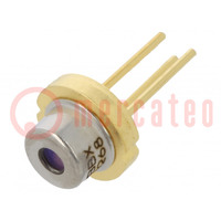 Diode: laser; 630÷640nm; 30mW; 8/33; THT; 2.3÷2.7VDC; red