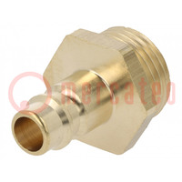 Quick connection coupling; 0÷35bar; brass; 35mm; 1000l/min