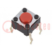 Microswitch TACT; SPST-NO; Pos: 2; 0.05A/12VDC; THT; 2.55N; 4.3mm