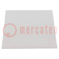 Heat transfer pad: silicone; L: 101.6mm; W: 101.6mm; grey; Thk: 1mm