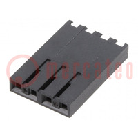 Plug; wire-wire/PCB; female; SL; 2.54mm; PIN: 4; w/o contacts