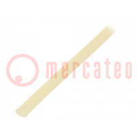 Insulating tube; fiberglass; natural; -20÷155°C; Øint: 4.5mm