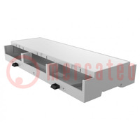 Enclosure: for DIN rail mounting; Y: 90mm; X: 212.5mm; Z: 32mm; grey