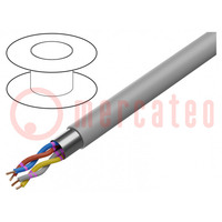 Cable; JE-Y(ST)Y÷BD; 2x2x0,5mm; apantallado,lámina Al-PET; PVC