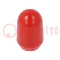 Cap; push-in; Mat: PVC; Body: red; Illumin: none; MTG