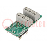 Click board; basetta prototipo; adattatore; 3,3VDC,5VDC