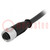 Plug; M12; PIN: 12; female; A code-DeviceNet / CANopen; 2m; cables