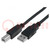Kabel; USB 2.0; USB-A-stekker,USB-B-stekker; vernikkeld; 5m; PVC