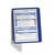 Bemutatótábla-tartó Durable Vario fali 5 db-os táblával kék