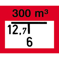 Löschwasserbehälter Hinweisschild Brandschutz, Alu geprägt, Größe 25x20 cm DIN 4066 (B2)