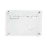 CRISTALLO Firmenschild Wegweiser, Größe (BxH): 40,0 x 20,0 cm