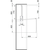 Skizze zu SERVETTO ruhalift Junior 440-610 mm, fehér/krómozott