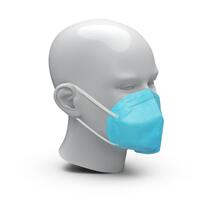 Artikelbild Masque respiratoire "Colour" FFP2 NR, kit de 10, bleu clair