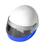 Artikelbild Pencil sharpener "Helmet", white/blue