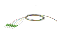 OpDAT Pigtail LC APC, OS2, 6 Farben