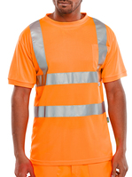 Beeswift Crew Neck T-Shirt Orange 3XL