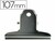 Pinza metálica pala fija (107 mm) de Q-Connect (cajita con 12 pinzas) -1 cajita