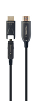 Gembird CCBP-HDMID-AOC-30M HDMI kabel HDMI Type A (Standaard) HDMI Type D (Micro) Zwart