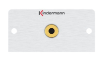 Kindermann 7444000911 wandcontactdoos 3,5 mm Aluminium