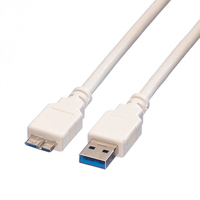 VALUE 11998875 USB kábel 2 M USB 3.2 Gen 1 (3.1 Gen 1) USB A Micro-USB B Fehér