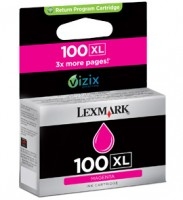 Lexmark 100XL Magenta High Yield Return Program ink cartridge Original