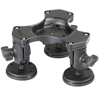 RAM Mounts Triple Ball and Socket Magnetic Base with AMPS Hole Pattern