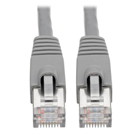 Tripp Lite N262-005-GY Cat6a 10G Snagless Shielded STP Ethernet Cable (RJ45 M/M), PoE, Gray, 5 ft. (1.52 m)