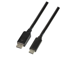 LogiLink UA0335 video átalakító kábel 1,8 M USB C-típus DisplayPort Fekete