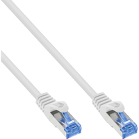 InLine Patch cable, Cat.6A, S/FTP, TPE flexible, white, 3m