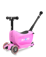 Micro Mobility Micro Mini2go Deluxe Plus Pink Kinder Dreiradroller Schwarz, Pink